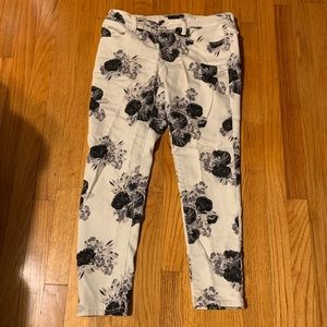 American Eagle floral print skinny jeans